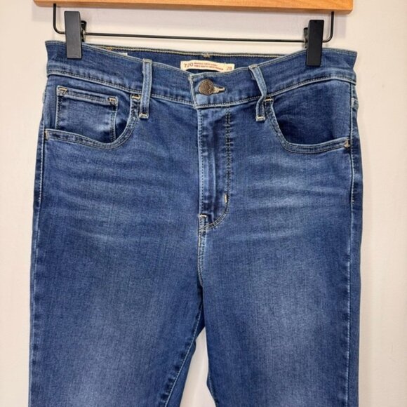 Levis 720 High Rise Super Skinny Denim Jeans Size 28 - Picture 12 of 16